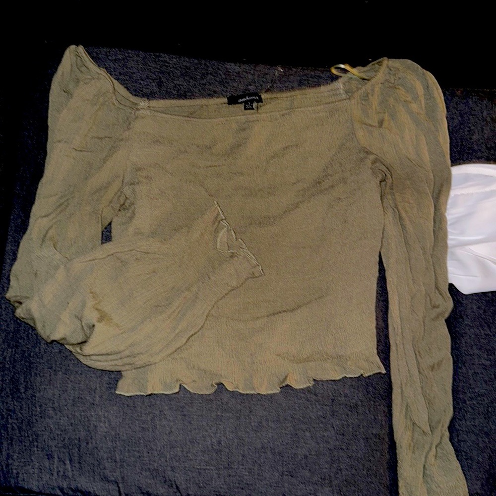 Light green crop top